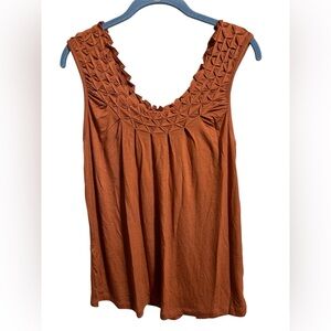 Maurices copper decorative blouse size XS sleeveless nwt